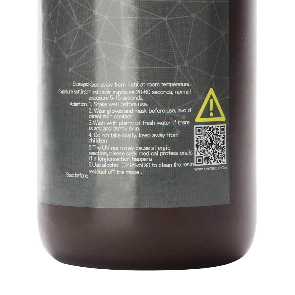 Anycubic 500g 3D Printer Resin Filament, 405nm UV Plant-Based Rapid Resin, High Precision, Quick Curing, Water Blue 2 Anycubic 500g 3D Printer Resin Filament, 405nm UV Plant-Based Rapid Resin, High Precision, Quick Curing, Water Blue - Image 2