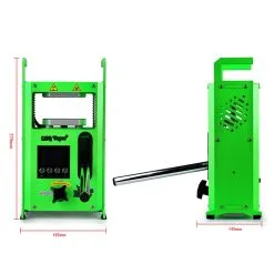 LTQ Vapor KP-4 Rosin Hot Press Machine, 4*4in Dual Heated Plates, Temperature Control, Green -Deals Accessories Store 4 TON KP4 ROSIN PRESS MACHINE 456724 5