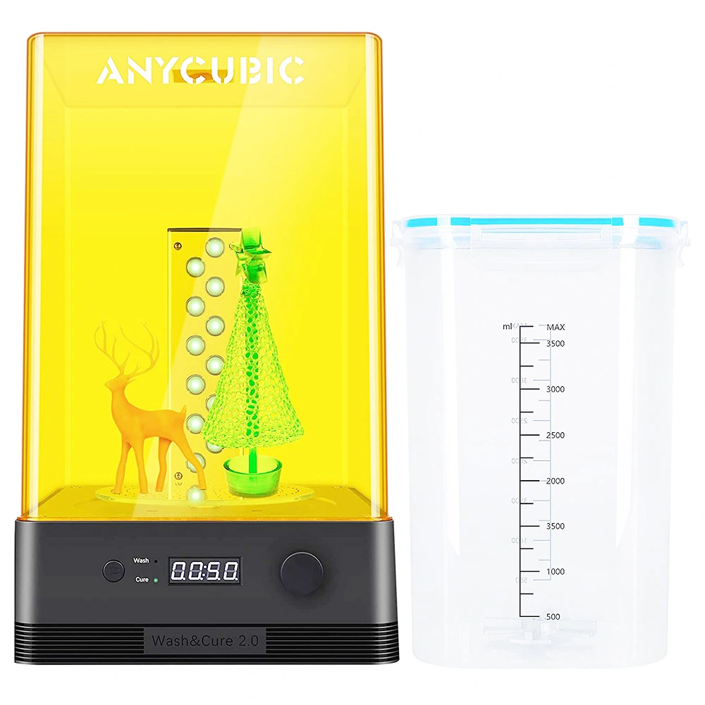 Anycubic Wash & Cure Machine 2.0, Washing Size 120mm*74mm*165mm, Curing Size 140mm*165mm 1 Anycubic Wash & Cure Machine 2.0, Washing Size 120mm*74mm*165mm, Curing Size 140mm*165mm