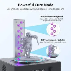 Anycubic Wash & Cure Machine 2.0, Washing Size 120mm*74mm*165mm, Curing Size 140mm*165mm 10 Anycubic Wash & Cure Machine 2.0, Washing Size 120mm*74mm*165mm, Curing Size 140mm*165mm -Deals Accessories Store Anycubic Wash and Cure 2 0 Machine 473350 4