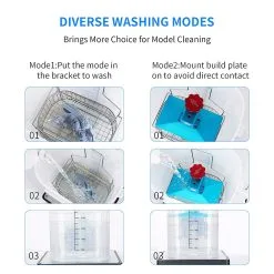 Anycubic Wash & Cure Plus Machine, Basket Washing Size 192mm*120mm*290mm, Curing Size 190mm*245mm -Deals Accessories Store Anycubic Wash and Cure Plus Machine 473351 4
