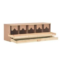 Chicken Laying Nest 5 Compartments 117x33x38 Cm Solid Pine Wood 10 Chicken Laying Nest 5 Compartments 117x33x38 Cm Solid Pine Wood -Deals Accessories Store Chicken Laying Nest 5 Compartments 117x33x38 cm Solid Pine Wood 443088 4