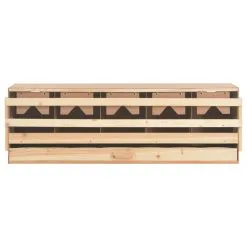 Chicken Laying Nest 5 Compartments 117x33x38 Cm Solid Pine Wood 11 Chicken Laying Nest 5 Compartments 117x33x38 Cm Solid Pine Wood -Deals Accessories Store Chicken Laying Nest 5 Compartments 117x33x38 cm Solid Pine Wood 443088 5