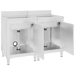 Commercial Kitchen Sink Cabinets 2 Pcs Stainless Steel 7 Commercial Kitchen Sink Cabinets 2 Pcs Stainless Steel -Deals Accessories Store Commercial Kitchen Sink Cabinets 2 pcs Stainless Steel 453632 2