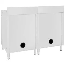 Commercial Kitchen Sink Cabinets 2 Pcs Stainless Steel 8 Commercial Kitchen Sink Cabinets 2 Pcs Stainless Steel -Deals Accessories Store Commercial Kitchen Sink Cabinets 2 pcs Stainless Steel 453632 3