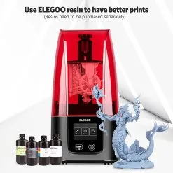 ELEGOO Mars 3 MSLA Resin 3D Printer 6.66 Inches Ultra 4K Monochrome LCD Ultra-high Printing Accuracy 89.6x143.36x175mm -Deals Accessories Store ELEGOO Mars 3 MSLA Resin 3D Printer 494876 4