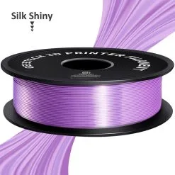 Geeetech Silk PLA Filament For 3D Printer, 1.75mm Dimensional Accuracy +/- 0.03mm 1kg Spool (2.2 Lbs) - Purple 8 Geeetech Silk PLA Filament For 3D Printer, 1.75mm Dimensional Accuracy +/- 0.03mm 1kg Spool (2.2 Lbs) - Purple -Deals Accessories Store Geeetech Silk PLA Filament for 3D Printer Purple 518563 2