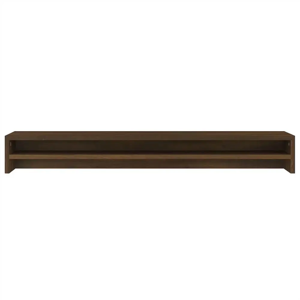 Monitor Stand Brown Oak 100x24x13 Cm Engineered Wood 4 Monitor Stand Brown Oak 100x24x13 Cm Engineered Wood - Image 4