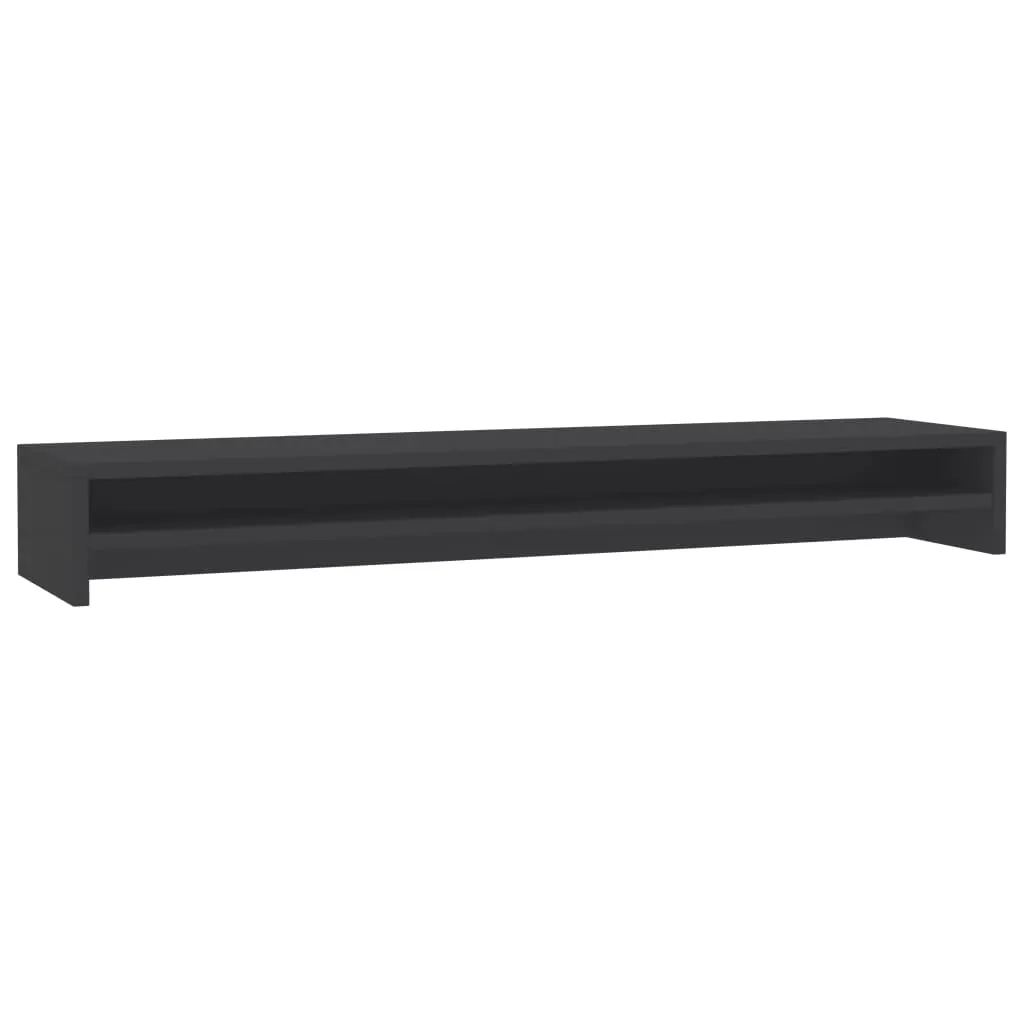 Monitor Stand Grey 100x24x13 Cm Chipboard 2 Monitor Stand Grey 100x24x13 Cm Chipboard - Image 2