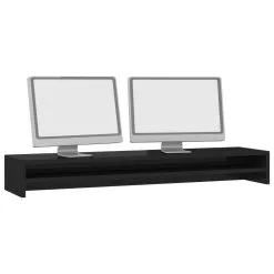 Monitor Stand High Gloss Black 100x24x13 Cm Chipboard 8 Monitor Stand High Gloss Black 100x24x13 Cm Chipboard -Deals Accessories Store Monitor Stand High Gloss Black 100x24x13 cm Chipboard 428742 2