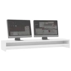 Monitor Stand White 100x24x13 Cm Chipboard 8 Monitor Stand White 100x24x13 Cm Chipboard -Deals Accessories Store Monitor Stand White 100x24x13 cm Chipboard 432323 2