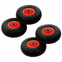 Sack Truck Wheels 4 Pcs Solid PU 3.00-4 (260x85)
