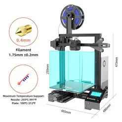 Voxelab Aquila C2 FDM 3D Printer Fast Heating Resuming Printing Color Screen 220x220x250mm -Deals Accessories Store Voxelab Aquila C2 FDM 3D Printer 492960 5