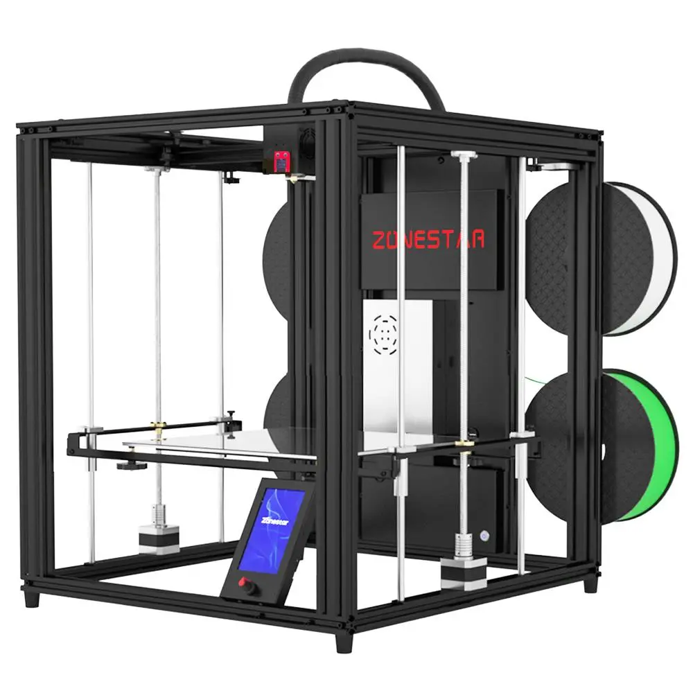 Zonestar Z9V5 MK3 4 Extruders 3D Printer, 4 Color Mixing, Auto Leveling, 32 Bit Mainboard, Magnetic Bed, Resume Printing, TFT-LCD, 300*300*400mm 4 Zonestar Z9V5 MK3 4 Extruders 3D Printer, 4 Color Mixing, Auto Leveling, 32 Bit Mainboard, Magnetic Bed, Resume Printing, TFT-LCD, 300*300*400mm - Image 4