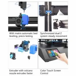 Artillery Genius Pro 3D Printer, Auto ABL Leveling, 0.4mm Volcano Nozzle, Ultra-quiet Stepper Motor, 250mm/s Moves, 220*220*250 Mm Build Volume, 11 Artillery Genius Pro 3D Printer, Auto ABL Leveling, 0.4mm Volcano Nozzle, Ultra-quiet Stepper Motor, 250mm/s Moves, 220*220*250 Mm Build Volume, -Deals Accessories Store artillerygeniuspro3dprinter 1632726054109