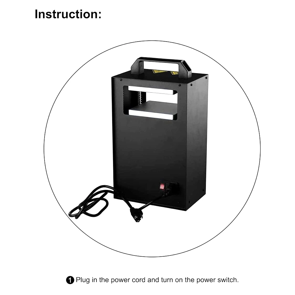 LTQ Vapor KP-1 Rosin Heat Press Machine, Dual 4.5*4.7in Heating Plates, 1000W, 4 Heating Rods, Digital Temperature Control, For Rosin And Dried Flowers 5 LTQ Vapor KP-1 Rosin Heat Press Machine, Dual 4.5*4.7in Heating Plates, 1000W, 4 Heating Rods, Digital Temperature Control, For Rosin And Dried Flowers - Image 5